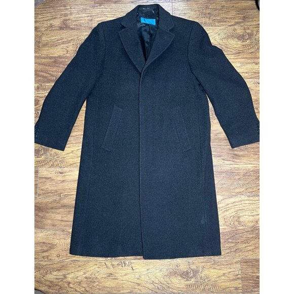 Vintage Weather Report Men’s 40R Wool Cashmere Blend Overcoat Jacket 4 Button - Picture 1 of 12
